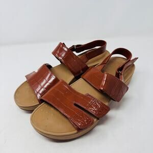 Vionic Brown Orthotic Comfort Strappy Sandals Womens Size USA 11